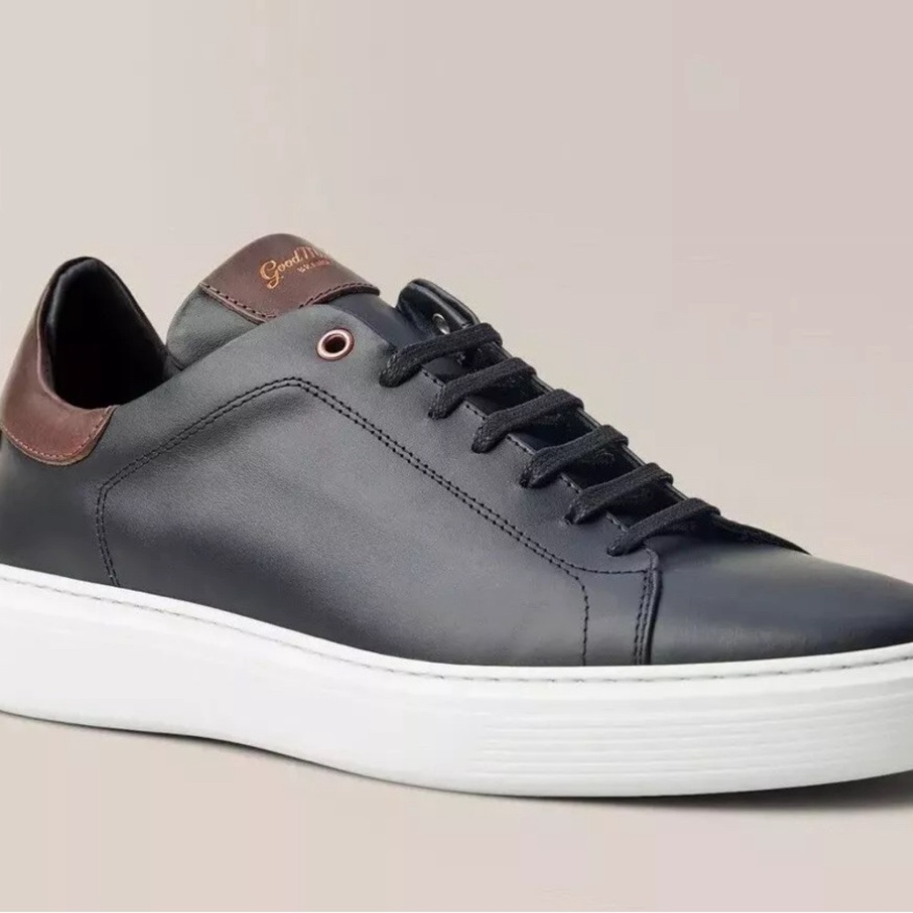 Good Man London Legend Black W/ Dark Vachetta Leather Sneakers Size 10 $228MSRP